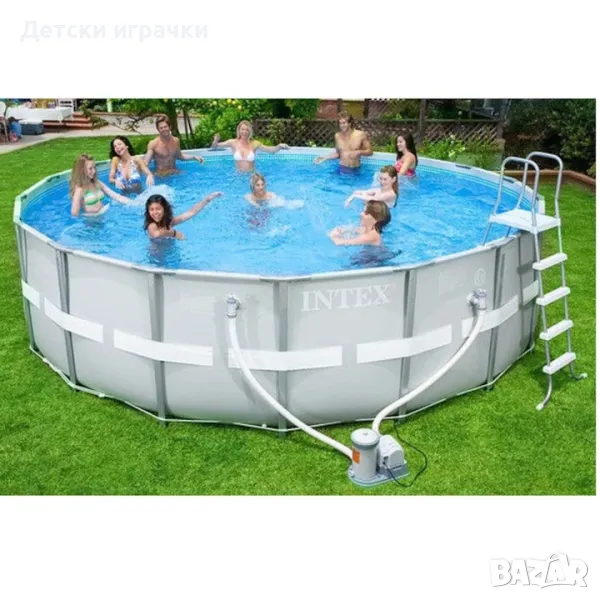 Сглобяем Басейн Intex Prism Frame Premium, 457 x 107 см, с филтърна помпа, снимка 1