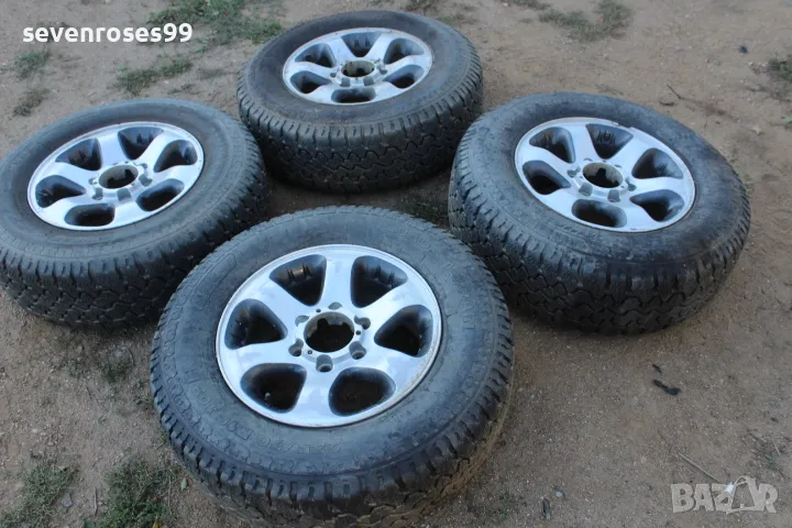Алуминиеви Джанти с гуми за опел фронтера Б 6Х139 16 Opel Frontera B  4 броя джипови гуми на 5600 км, снимка 1