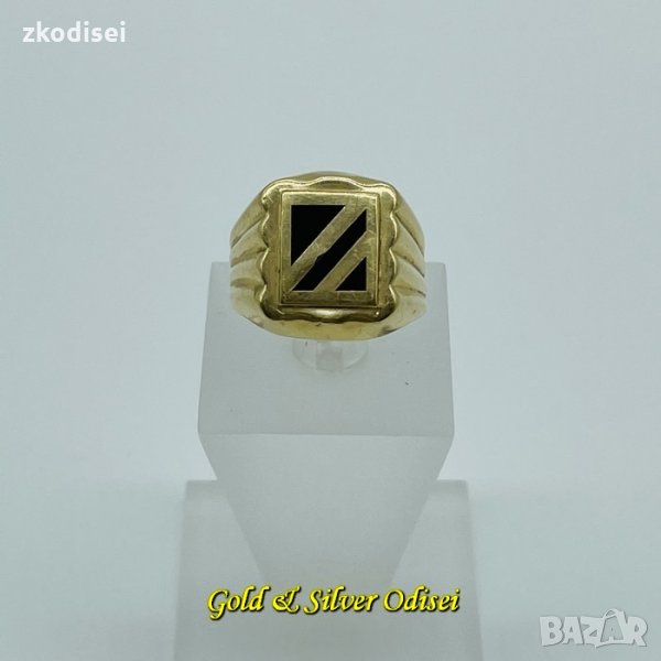 ЗЛАТЕН ПРЪСТЕН 5,15ГР. РАЗМЕР:64 14КР. ПРОБА:585 МОДЕЛ:404-3, снимка 1