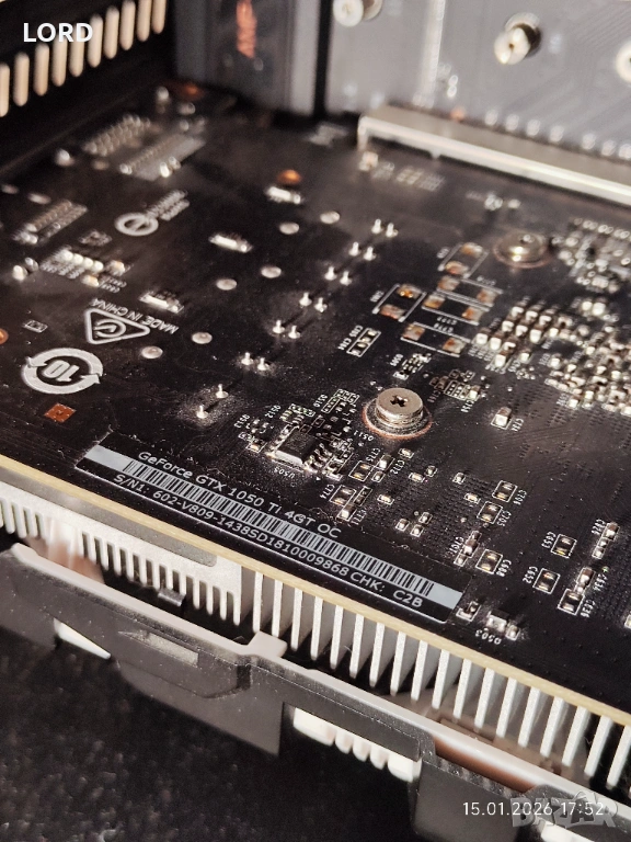 Видеокарта MSI GTX 1050Ti 4GB OC , снимка 1