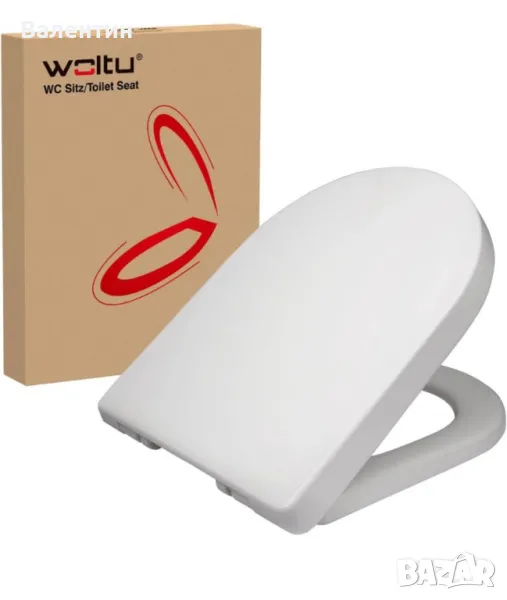 Капак и седалка за WC с плавно затваряне, снимка 1