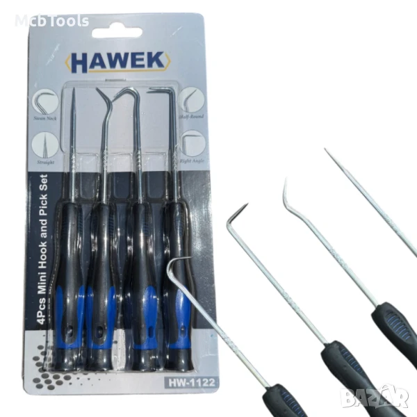 Комплект куки и шила за О-пръстени 4 броя HAWEK, снимка 1