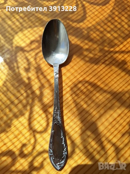 Посребрена лъжичка., снимка 1
