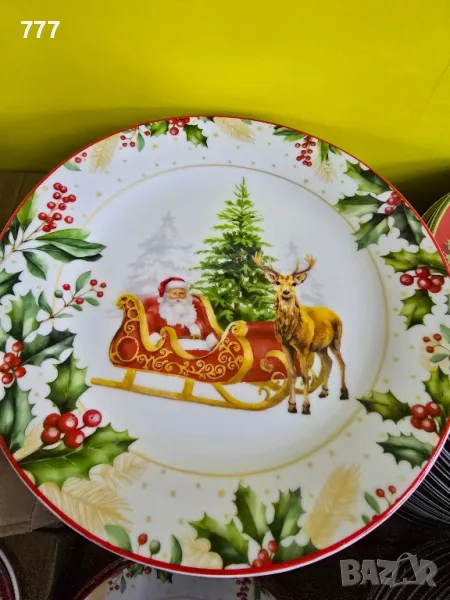 коледни чинии с Дядо Коледа , снимка 1