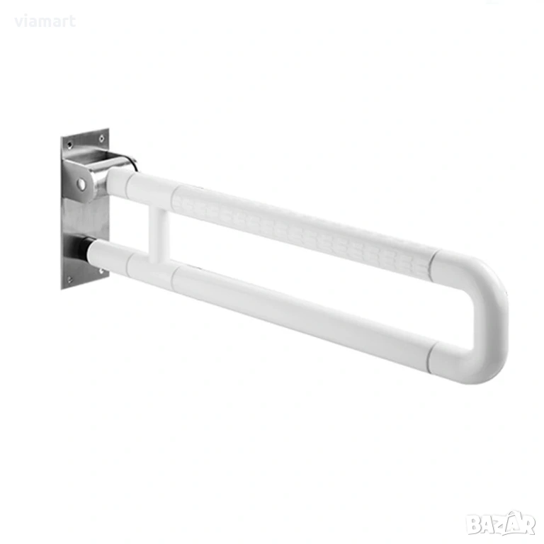 Помощна сгъваема дръжка за баня и тоалетна 60 см, За възрастни хора, инвалиди, бременни, снимка 1