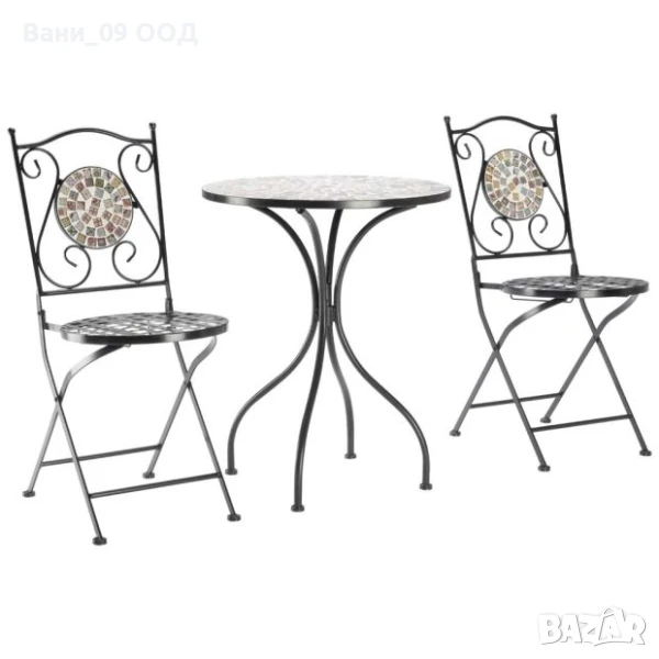 Градински сет от ковано желязо "Мозайка", снимка 1