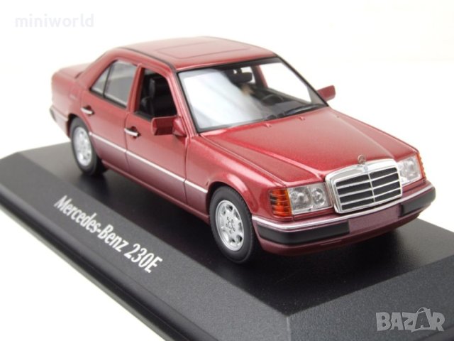 Mercedes-Benz 230E W124 от 1991 - мащаб 1:43 на Maxichanps моделът е нов в PVC дисплей-кейс, снимка 7 - Колекции - 43516230