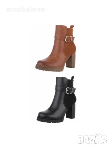 Дамски боти на висок ток, 2цвята 