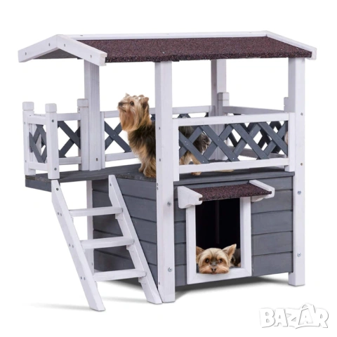 Външна къщичка за кучета и котки / Зимна къща за кучета и котки, снимка 5 - Други стоки за животни - 53119445