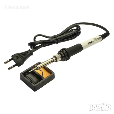 Комплект за запояване в кутия AIDA A-806, поялник 60W с регулируема t 200-450 °C, човки 900M 6 бр., снимка 2 - Друга електроника - 52246232