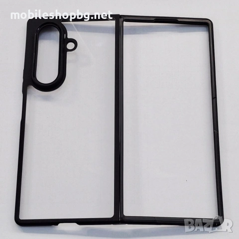 Samsung Galaxy Z Fold 7 гръб акрилен прозрачен чернарамка