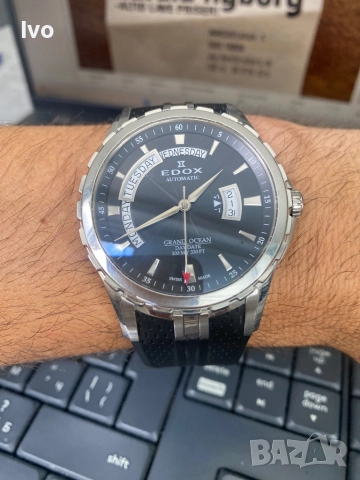 Edox Grand ocean Automatic , снимка 3 - Мъжки - 52642383