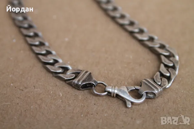 Сребърна гривна , снимка 2 - Гривни - 47549443