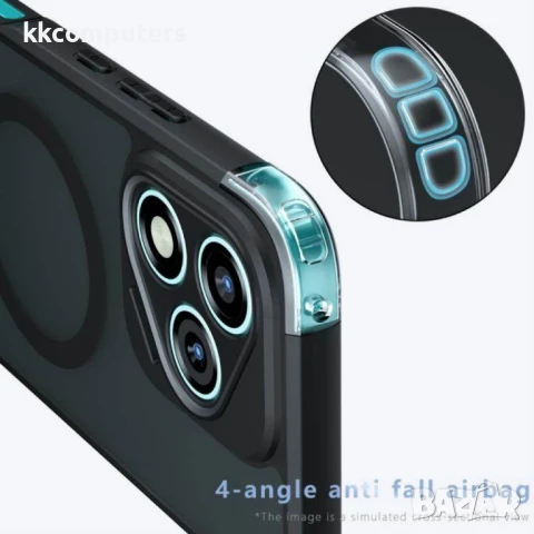 Honor 400 Pro 5 – PC + TPU Удароустойчив Калъф и Протектор с MagSafe, снимка 4 - Калъфи, кейсове - 50641281