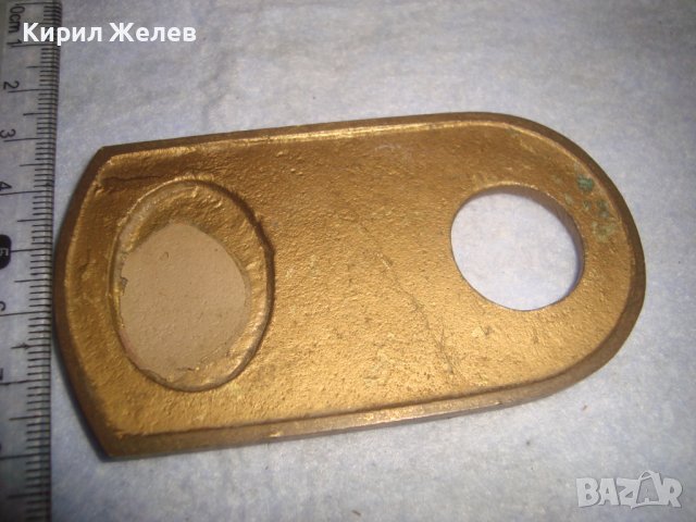 ГОРУБСО Стара МАСИВЕН БРОНЗ с ПОЗЛАТА Рядка ЕМБЛЕМА СОЦ НРБ КОЛЕКЦИОНЕРСКА НАХОДКА ЗНАК ПЛАКЕТ 30960, снимка 4 - Колекции - 37984061