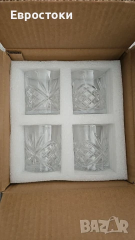 Кристални чаши за уиски Amisglass - комплект от 4 броя, 300 мл, безоловен ръчно духан кристал , снимка 8 - Чаши - 50596654