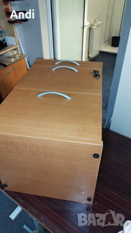 Офис шкаф с три чекмеджета  - контейнер за бюро 42,5/40.5/68,5см, снимка 4 - Шкафове - 52419130