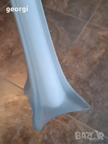 стъклена квадратна ваза тип Айфелова кула  6/3, снимка 5 - Вази - 49272190