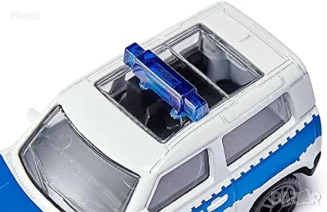 Land Rover Defender Федерална полиция, метална полицейска кола SIKU, снимка 4 - Коли, камиони, мотори, писти - 47601853