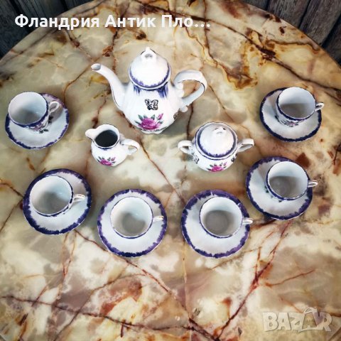 Порцеланов сервиз за кафе "Рози" , снимка 3 - Сервизи - 37094499