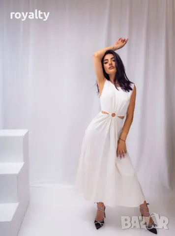 Бяла дамска рокля , снимка 2 - Рокли - 49549610
