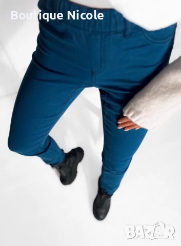 Панталон тип Jeggings в синьо , снимка 2 - Панталони - 43739277
