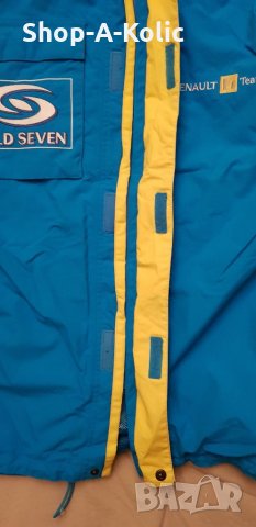 Vintage RENAULT F1 Team Racing Hooded Raincoat Jacket Team Spirit Mild Seven, снимка 8 - Якета - 35197263