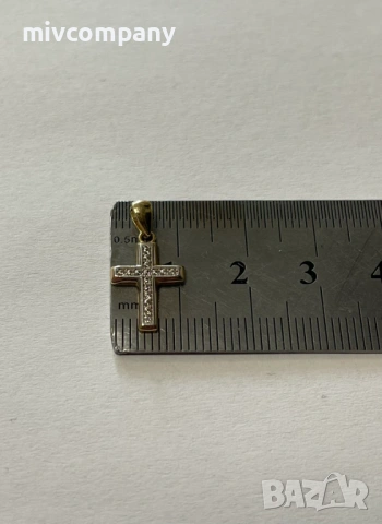 Златна висулка(кръст) 0.78гр., снимка 4 - Колиета, медальони, синджири - 53538695