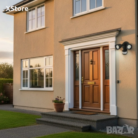 Външна LED лампа с датчик за движение – сигурна светлина, която не те предава, снимка 5 - Лед осветление - 51787254