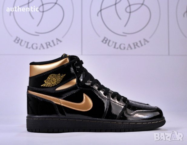 Nike Air Jordan 1 High Dark Mocha, Gold, Hyper Royal Мъжки Дамски Маратонки, снимка 12 - Спортни обувки - 34438699