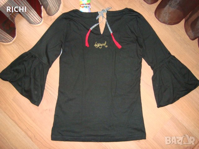 Desigual T-shirt Sofi – нова блуза камбана ръкав, снимка 7 - Блузи с дълъг ръкав и пуловери - 28195125