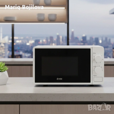 Микровълнова фурна VOX M-30, 700W, 20л с механичен таймер, снимка 3 - Печки, фурни - 53500402