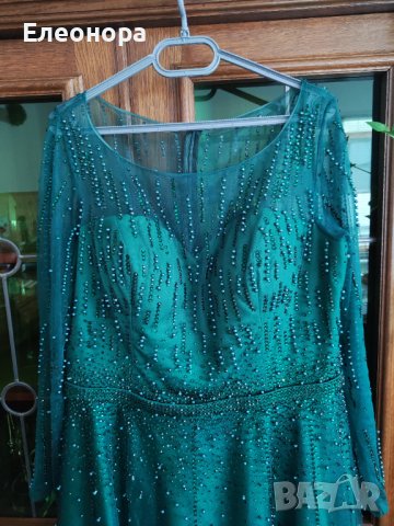 Официална рокля в пастелен зелен цвят размер XL/XXL, снимка 3 - Рокли - 40743148