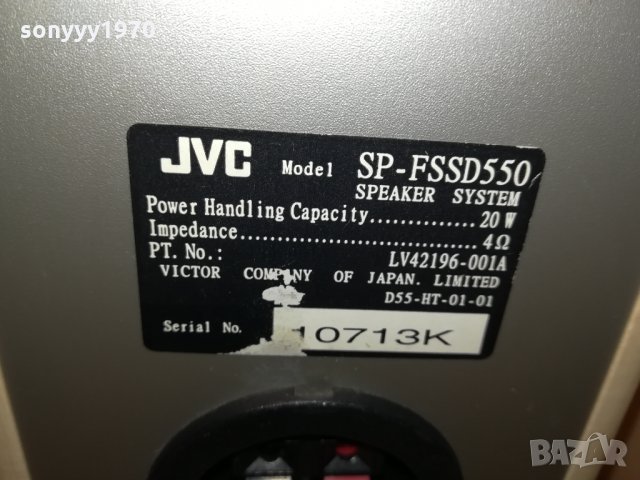 JVC SPEAKER SYSTEM 2610211525, снимка 6 - Тонколони - 34589866