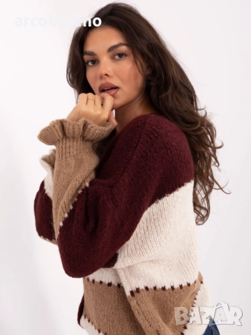 Дамски овърсайз пуловер/жилетка с копчета, 4цвята , снимка 15 - Блузи с дълъг ръкав и пуловери - 51938530