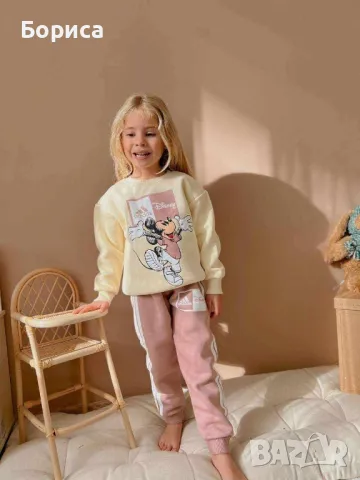 Детски ватиран комплект с Мики Маус за момичета 
