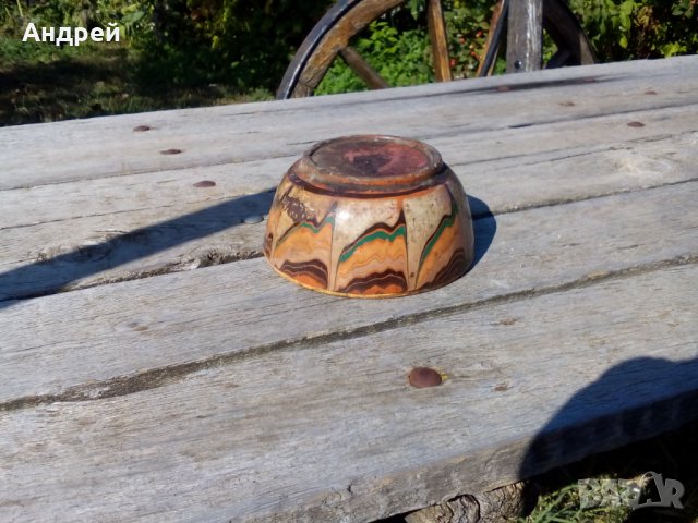 Старинна керамична паница #4, снимка 7 - Антикварни и старинни предмети - 27185700