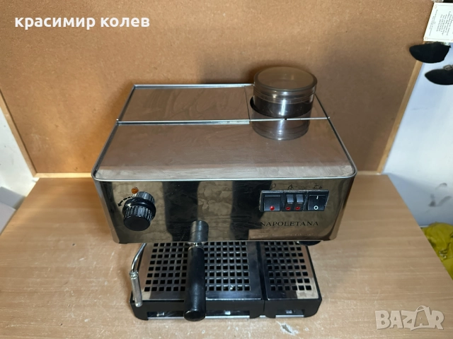 италианска еспресо кафемашина с мелачка "NAPOLETANA", снимка 2 - Кафемашини - 52620627