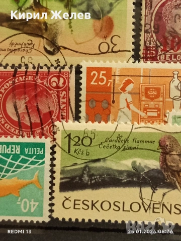 Стари пощенски марки от цял свят смесени АМЕРИКА, БЕЛГИЯ, ЧЕХОСЛОВАКИЯ за КОЛЕКЦИЯ 51984, снимка 8 - Филателия - 53217395