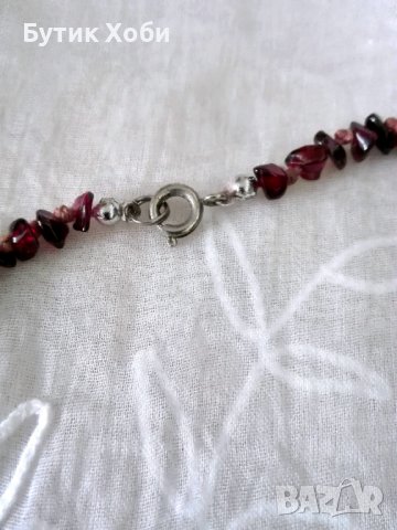 Гердан от натурален гранат //2, снимка 6 - Колиета, медальони, синджири - 37794873