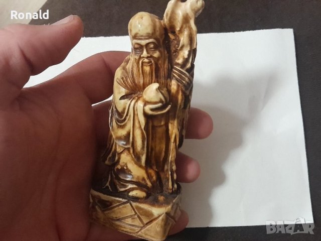 Фигура,Азиатски мъдрец,смола,Азия,

, снимка 5 - Антикварни и старинни предмети - 43730142