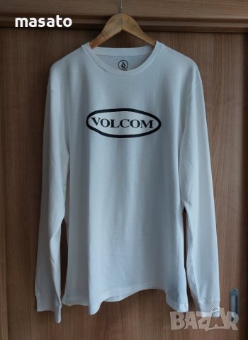 Volcom - бялапамучна блуза с дълги ръкави, снимка 2 - Блузи - 37125295