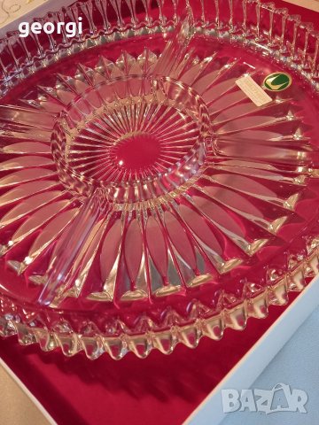 Немско плато ордьовър Walther glass    13/3, снимка 2 - Прибори за хранене, готвене и сервиране - 35136145