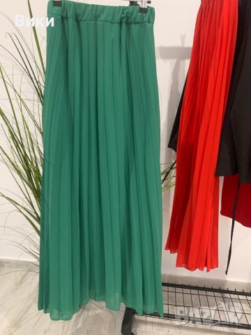 Дълга плисирана пола, снимка 3 - Поли - 43500948