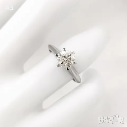 Венчален диамантен Пръстен, снимка 5 - Пръстени - 48442401