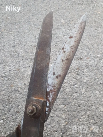 Стара шивашка ножица 34 см., снимка 4 - Антикварни и старинни предмети - 50786418