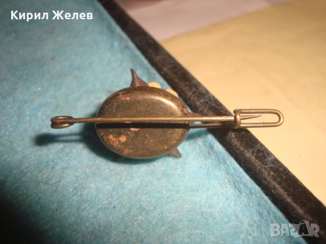 СТАРА РЕТРО ФЛОРАЛНА БРОШКА РЪЧНА ИЗРАБОТКА ПОЛИМЕРНА ГЛИНА ЦВЕТЯ 2983, снимка 2 - Антикварни и старинни предмети - 35507013