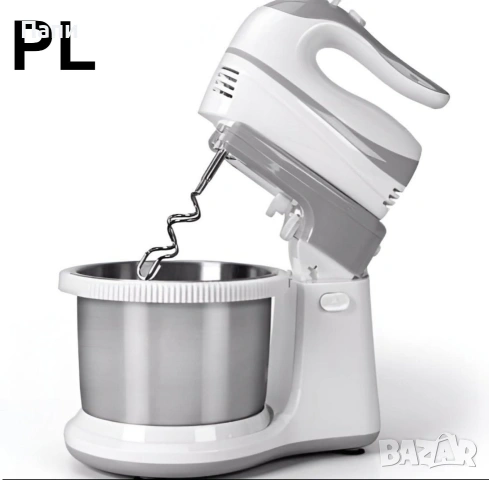 Миксер с купа Dictrolux 500W + 3 Дълбоки Емайлирани Тави Voltz (26, 28 и 30 см), снимка 5 - Миксери - 53399091