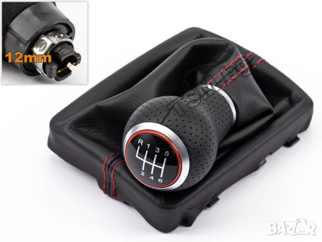 КОЖЕНА ТОПКА за СКОРОСТЕН ЛОСТ С МАНШОН за AUDI A6 C6 4F АУДИ А6 Ц6 S-Line Quattro Avant 2004 - 2011, снимка 7 - Аксесоари и консумативи - 48630166