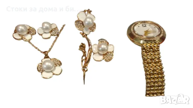 Дамски часовник с комплект бижута - Перфектния подарък за всяка жена, снимка 2 - Дамски - 48679430